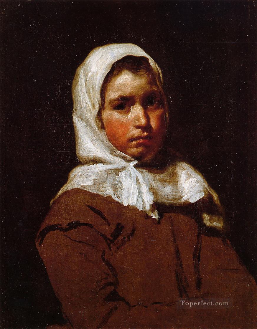 若い農民の少女の肖像画 ディエゴ ベラスケス油絵